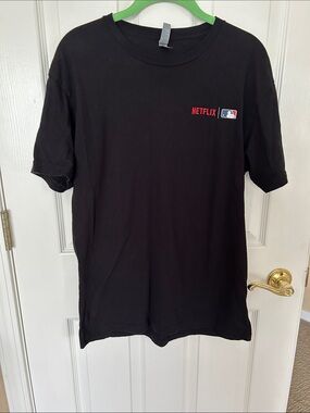 Rare Netflix X MLB 2026 Promo Shirt Next Level Apparel - Size Medium